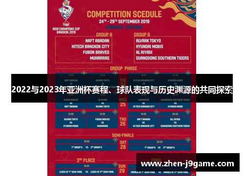 2022与2023年亚洲杯赛程、球队表现与历史渊源的共同探索